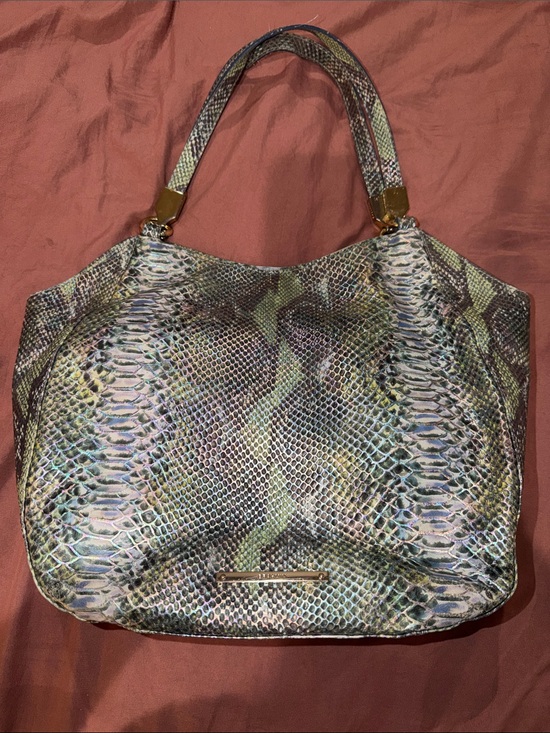 Brahmin Handbags - Brahmin Multicolor Snake-Print Shoulder Bag with Gold Hardware